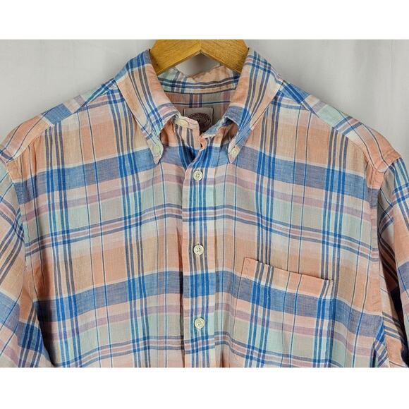 BROOKS BROTHERS MEN'S MADISON THE ORIGINAL POLO SHIRT 100% IRISH LINEN SIZE M - Picture 3 of 13